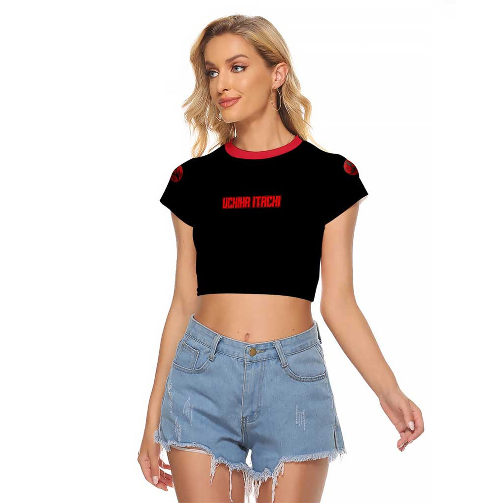 Uchiha Itachi V4 Naruto Raglan Cropped T Shirt Japan Anime Style