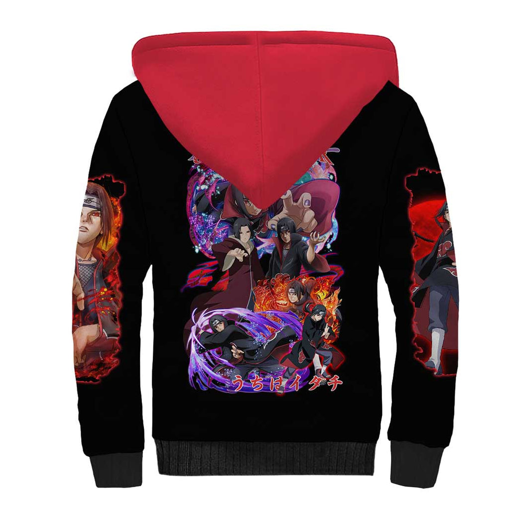 Uchiha Itachi V4 Naruto Sherpa Hoodie Japan Anime Style