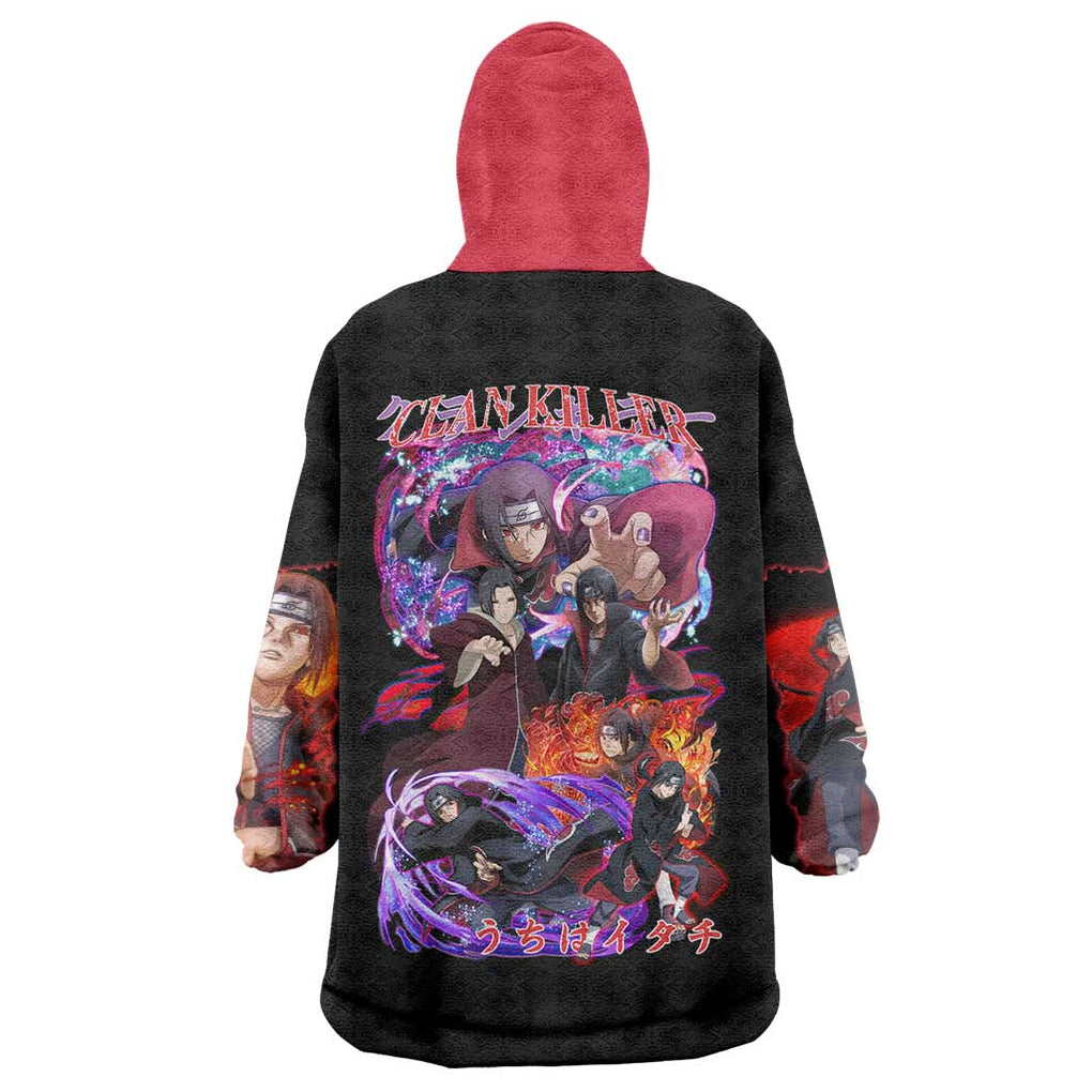 Uchiha Itachi V4 Naruto Wearable Blanket Hoodie Japan Anime Style