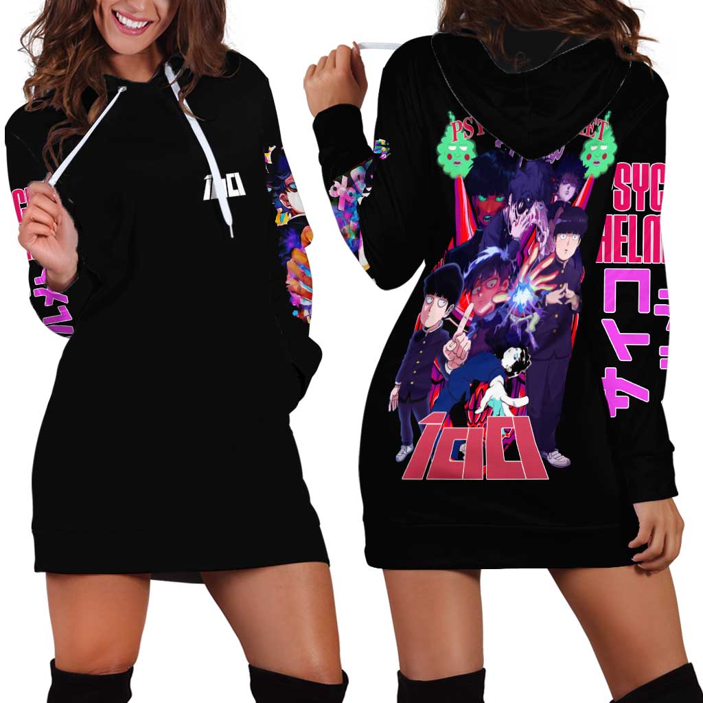 Shigeo Kageyama V4 Mob Psycho 100 Hoodie Dress Japan Anime Style - The Mazicc