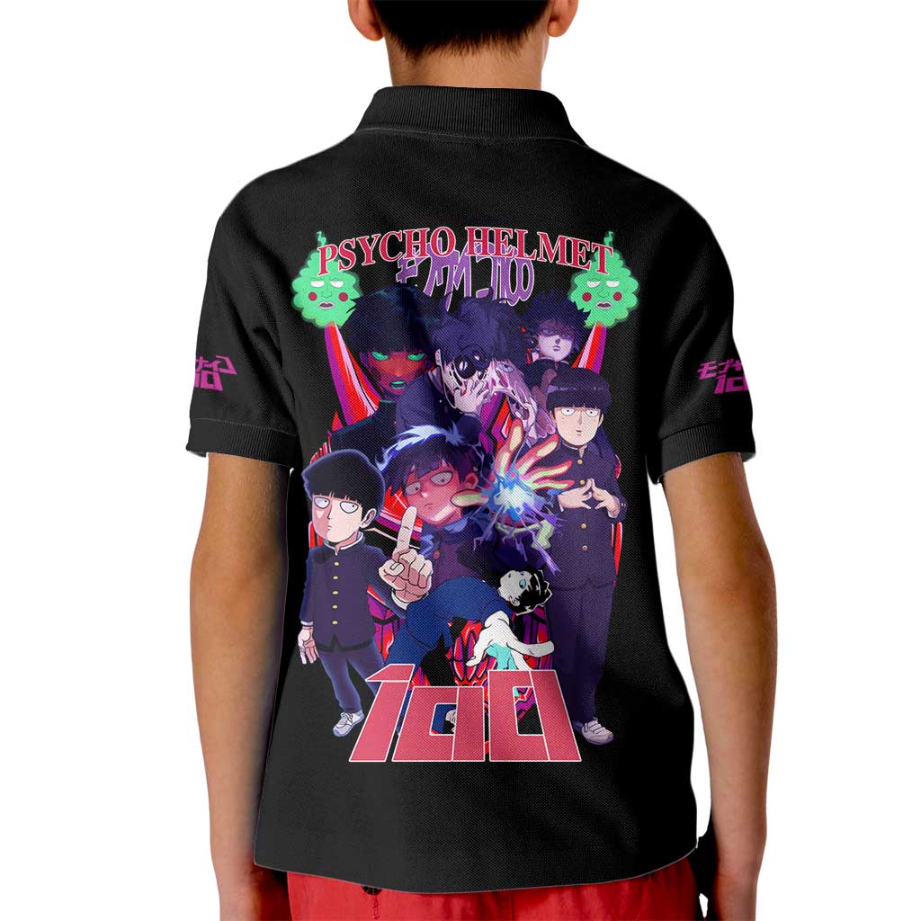 Shigeo Kageyama V4 Mob Psycho 100 Kid Polo Shirt Japan Anime Style - The Mazicc
