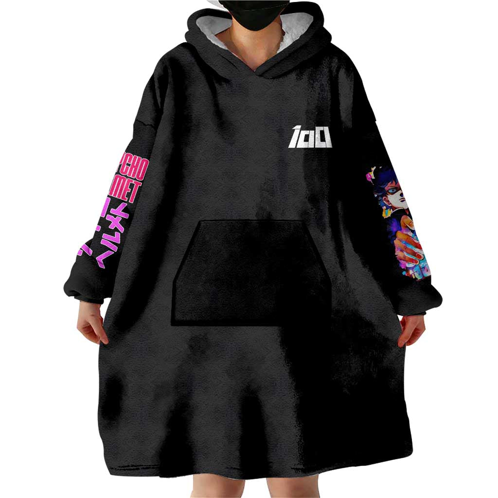 Shigeo Kageyama V4 Mob Psycho 100 Wearable Blanket Hoodie Japan Anime Style - The Mazicc