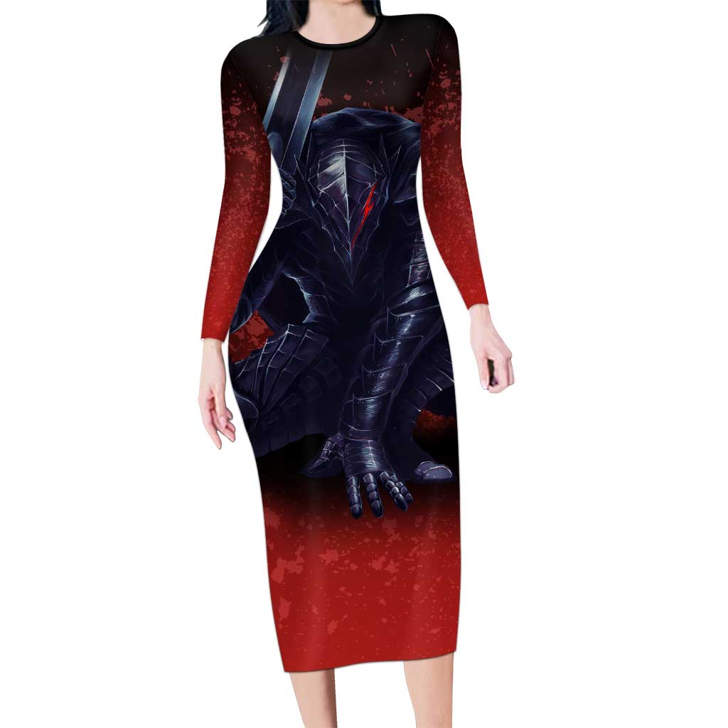 Struggler Berserk Long Sleeve Bodycon Dress Japan Anime Style - The Mazicc