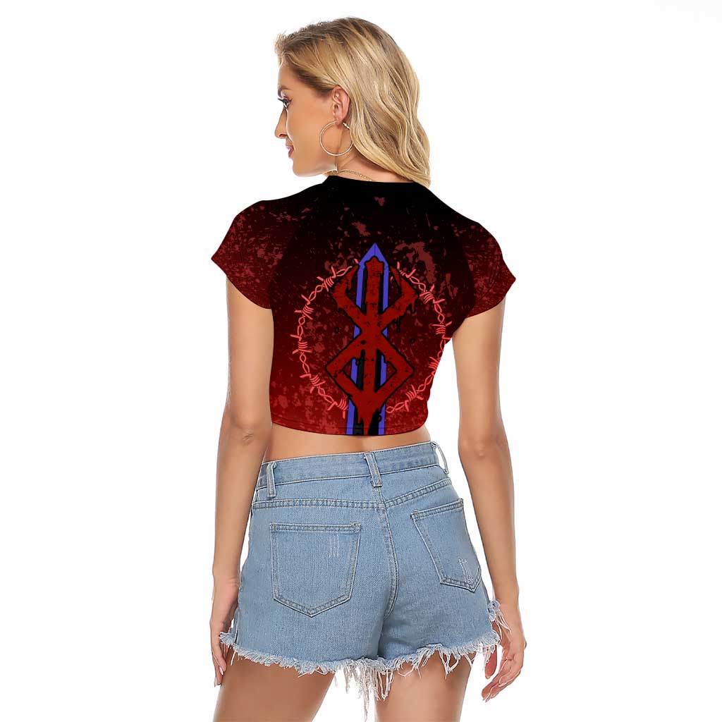 Struggler Berserk Raglan Cropped T Shirt Japan Anime Style - The Mazicc