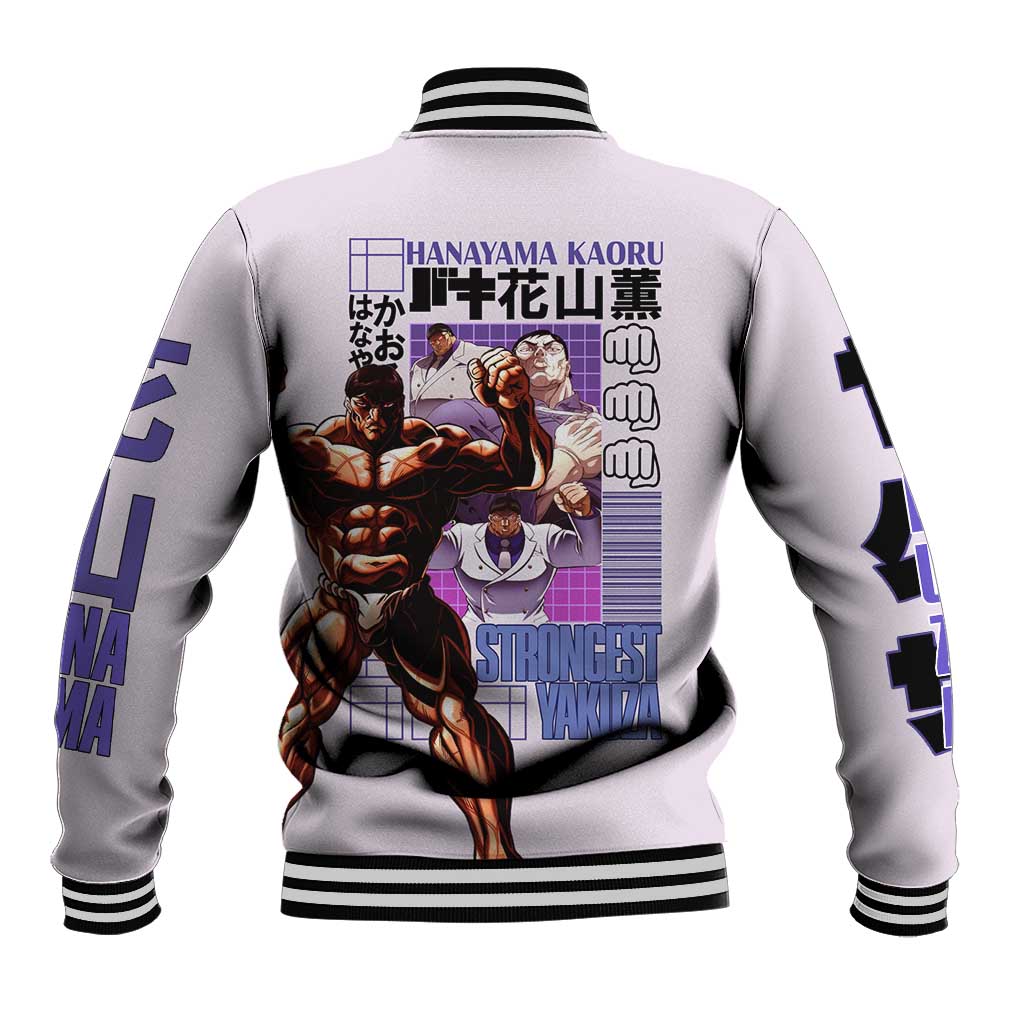 Hanayama Kaoru Baki Baseball Jacket Japan Anime Style - The Mazicc