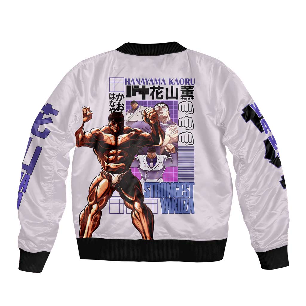 Hanayama Kaoru Baki Bomber Jacket Japan Anime Style - The Mazicc