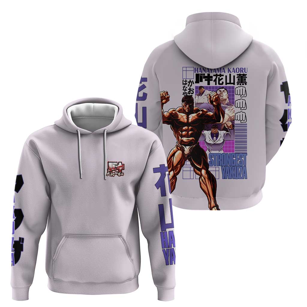 Hanayama Kaoru Baki Hoodie Japan Anime Style - The Mazicc