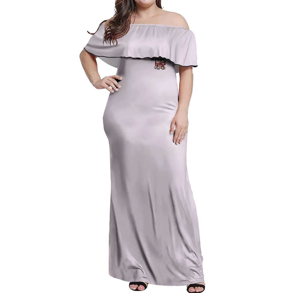 Hanayama Kaoru Baki Off Shoulder Maxi Dress Japan Anime Style - The Mazicc