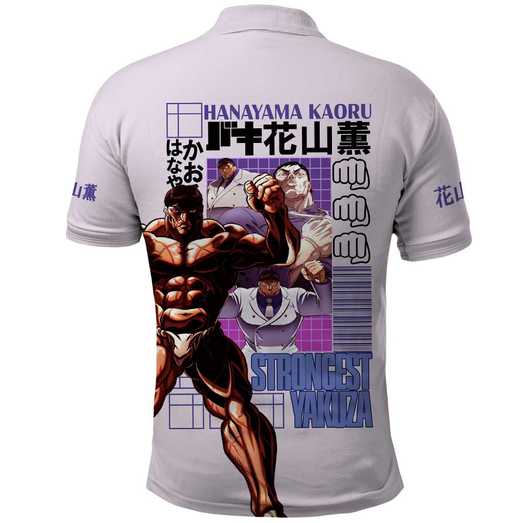 Hanayama Kaoru Baki Polo Shirt Japan Anime Style - The Mazicc