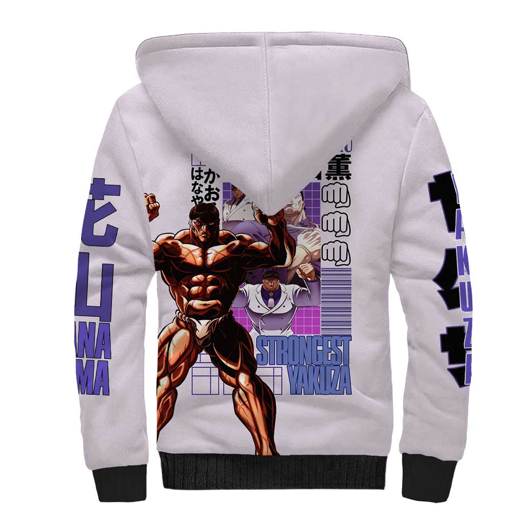 Hanayama Kaoru Baki Sherpa Hoodie Japan Anime Style - The Mazicc
