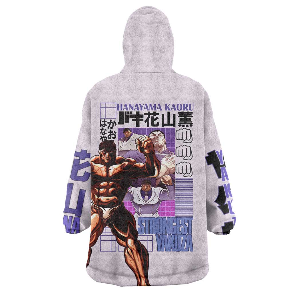 Hanayama Kaoru Baki Wearable Blanket Hoodie Japan Anime Style - The Mazicc