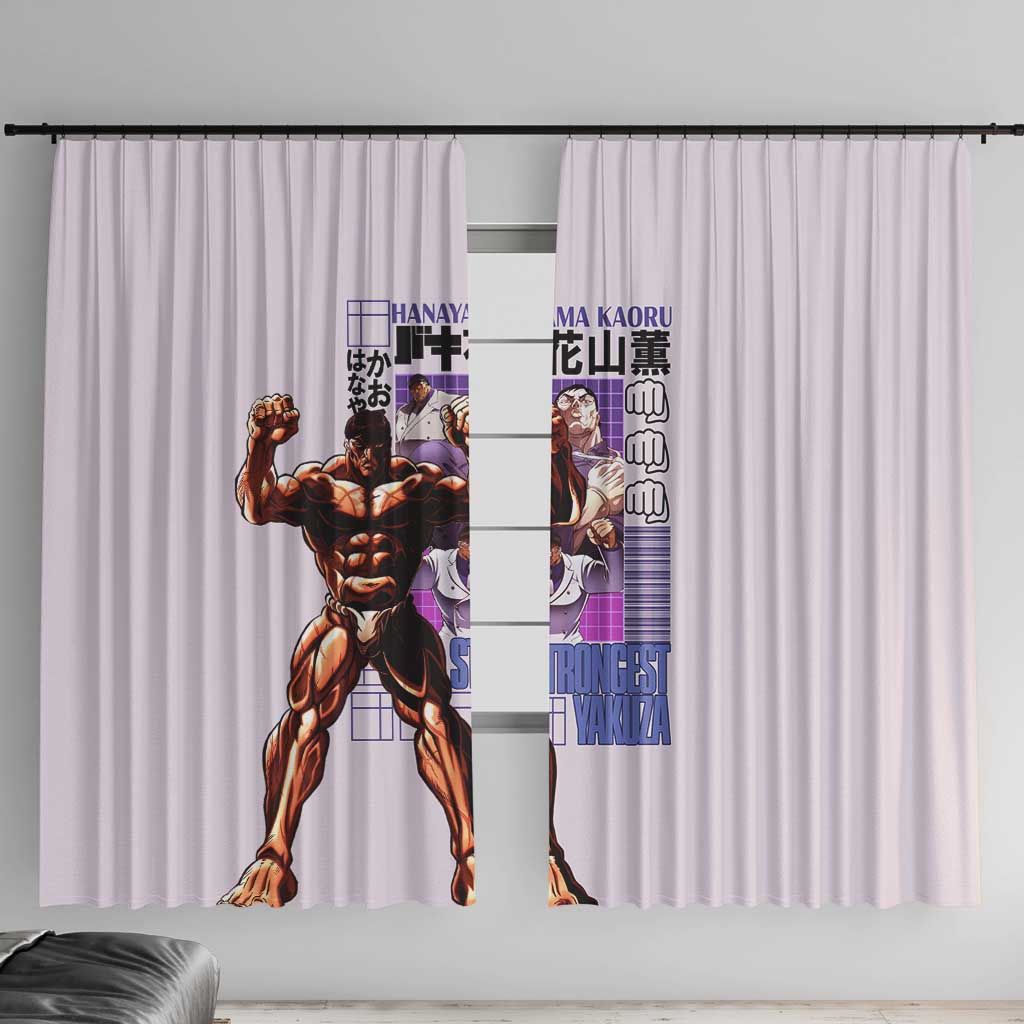 Hanayama Kaoru Baki Window Curtain Japan Anime Style - The Mazicc
