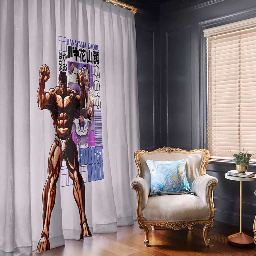 Hanayama Kaoru Baki Window Curtain Japan Anime Style - The Mazicc