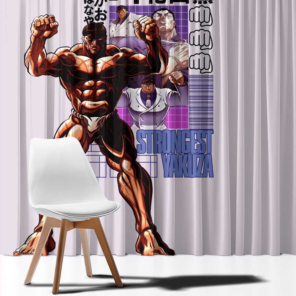 Hanayama Kaoru Baki Window Curtain Japan Anime Style - The Mazicc