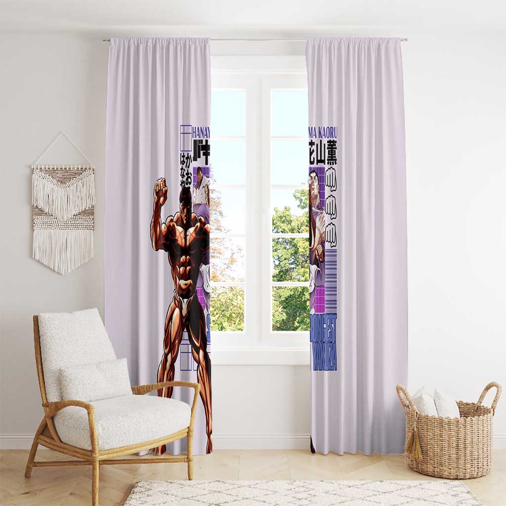 Hanayama Kaoru Baki Window Curtain Japan Anime Style - The Mazicc