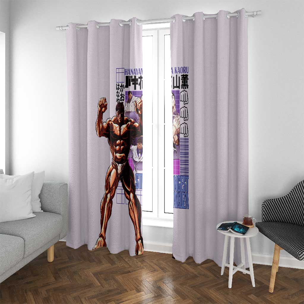 Hanayama Kaoru Baki Window Curtain Japan Anime Style - The Mazicc