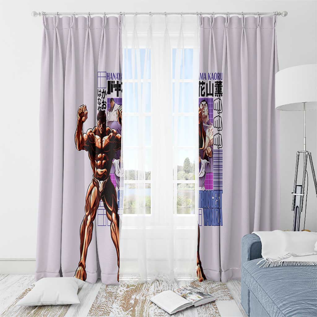 Hanayama Kaoru Baki Window Curtain Japan Anime Style - The Mazicc