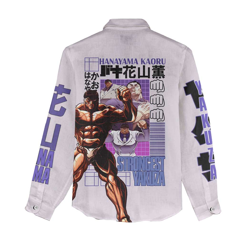 Hanayama Kaoru Baki Women Casual Shirt Japan Anime Style - The Mazicc