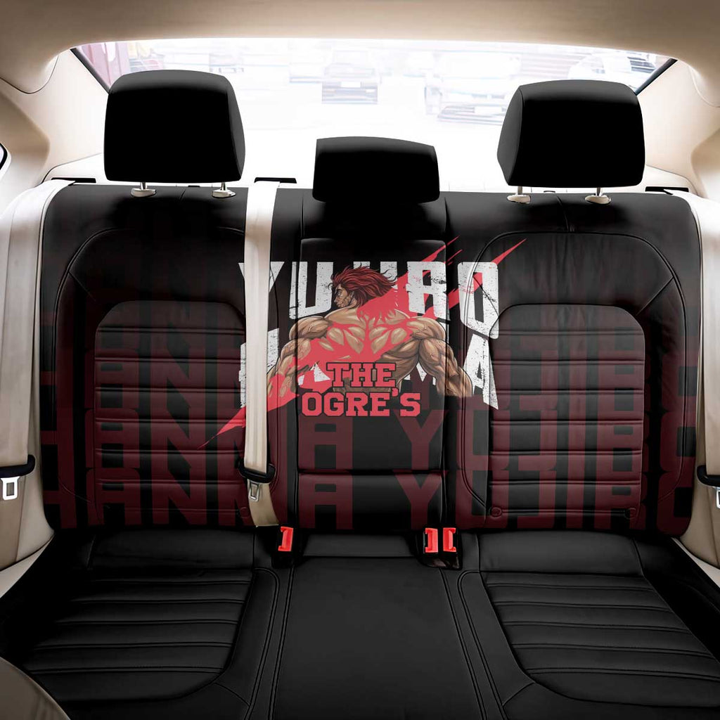 Yujiro Hanma The Ogre Baki Series Gym Theme Back Car Seat Cover with Muscular Back Design and Bold Typography - The Mazicc