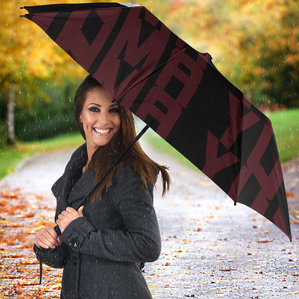 Yujiro Hanma The Ogre Baki Series Gym Theme Umbrella with Muscular Back Design and Bold Typography - The Mazicc