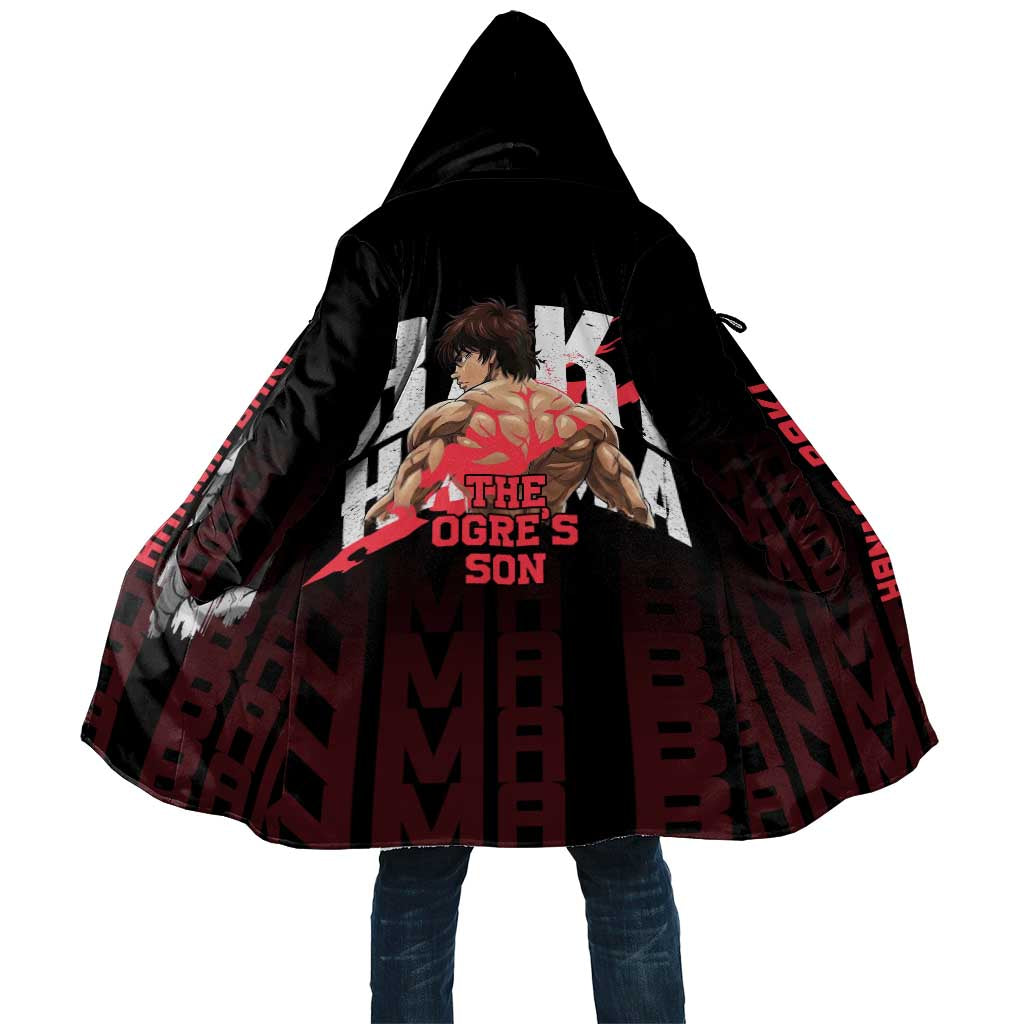 Baki Hanma The Ogre's Son Gym Theme Cloak with Intense Anime Artwork and Muscular Back Design - The Mazicc