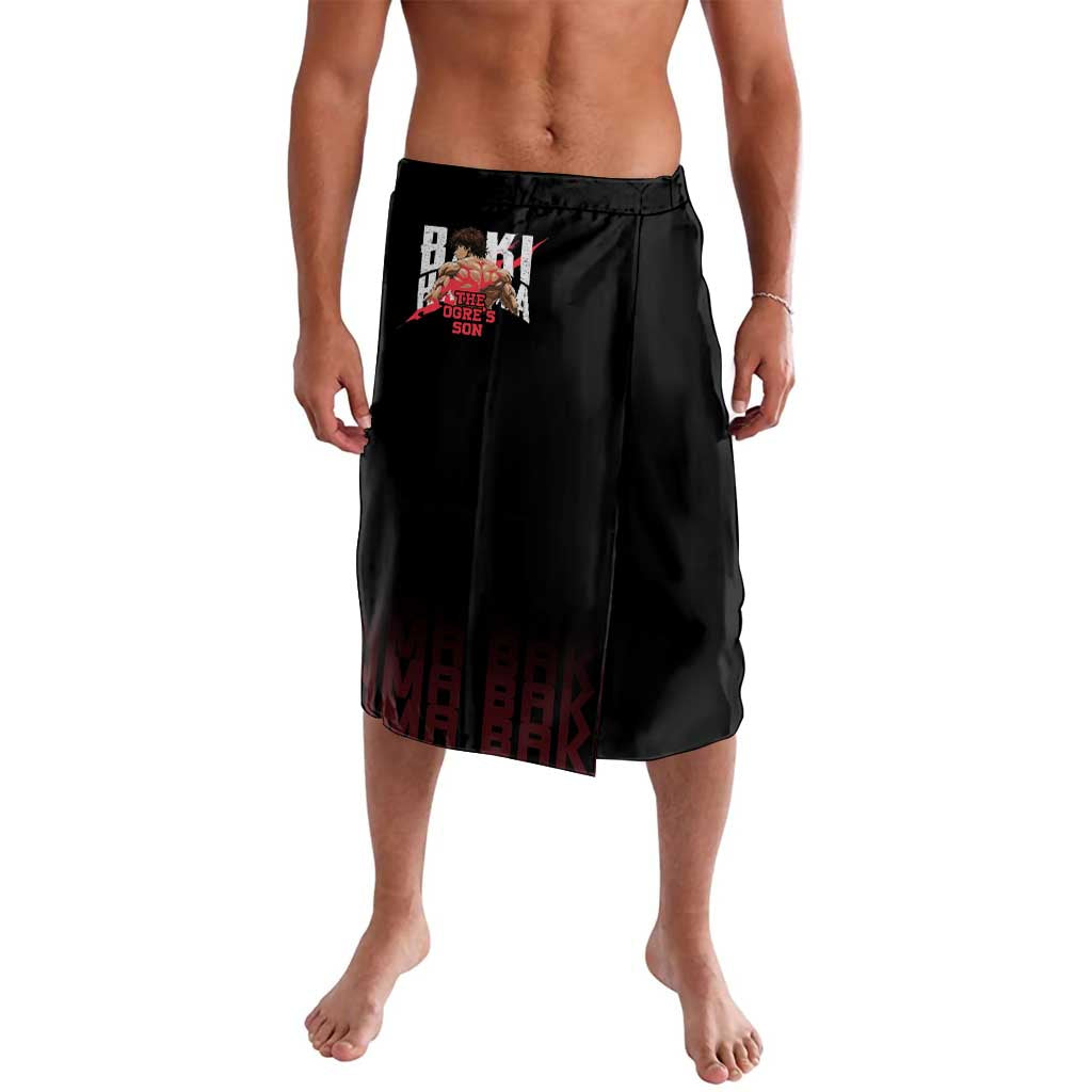 Baki Hanma The Ogre's Son Gym Theme Lavalava with Intense Anime Artwork and Muscular Back Design - The Mazicc