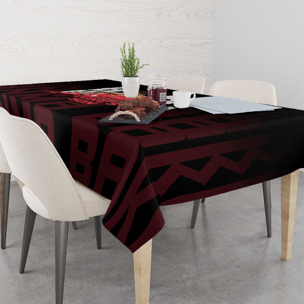 Baki Hanma The Ogre's Son Gym Theme Tablecloth with Intense Anime Artwork and Muscular Back Design - The Mazicc