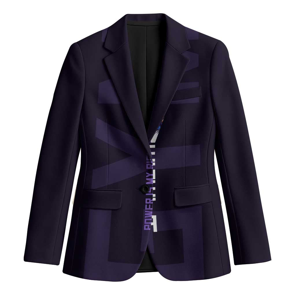 Vegeta Ultra Ego Gym Theme Blazer with Dumbbells Power Quote and Pride Design - The Mazicc