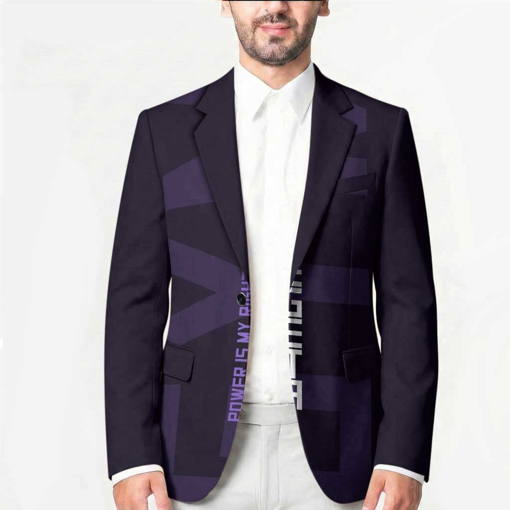Vegeta Ultra Ego Gym Theme Blazer with Dumbbells Power Quote and Pride Design - The Mazicc