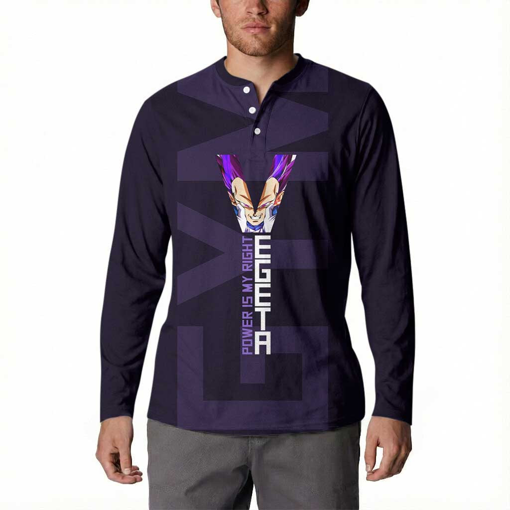 Vegeta Ultra Ego Gym Theme Button Sweatshirt with Dumbbells Power Quote and Pride Design - The Mazicc