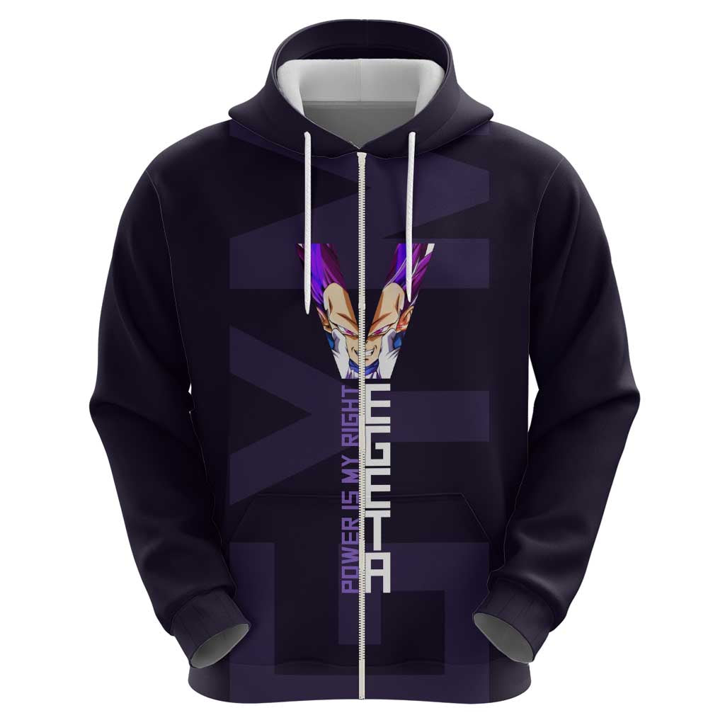 Vegeta Ultra Ego Gym Theme Hoodie with Dumbbells Power Quote and Pride Design - The Mazicc