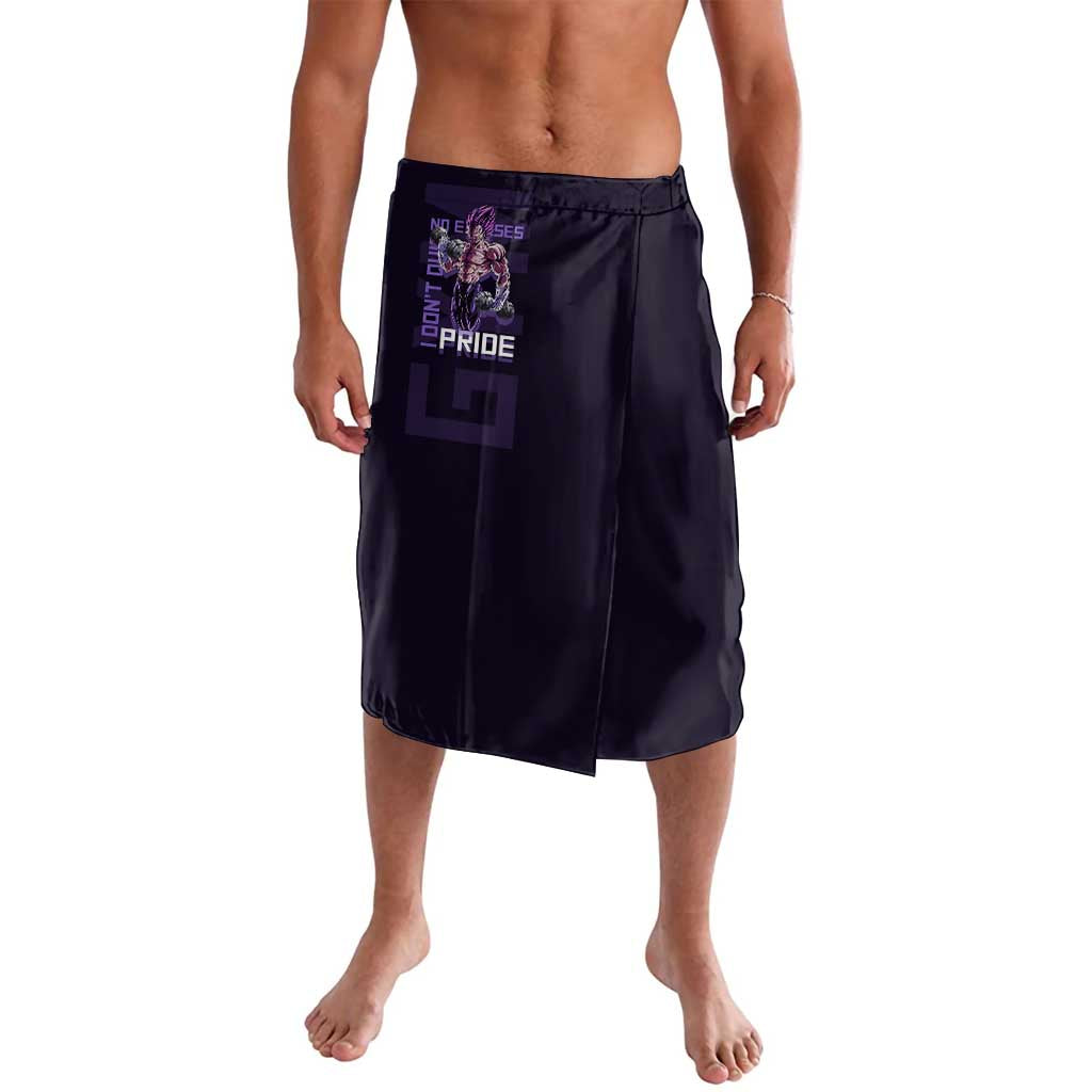 Vegeta Ultra Ego Gym Theme Lavalava with Dumbbells Power Quote and Pride Design - The Mazicc