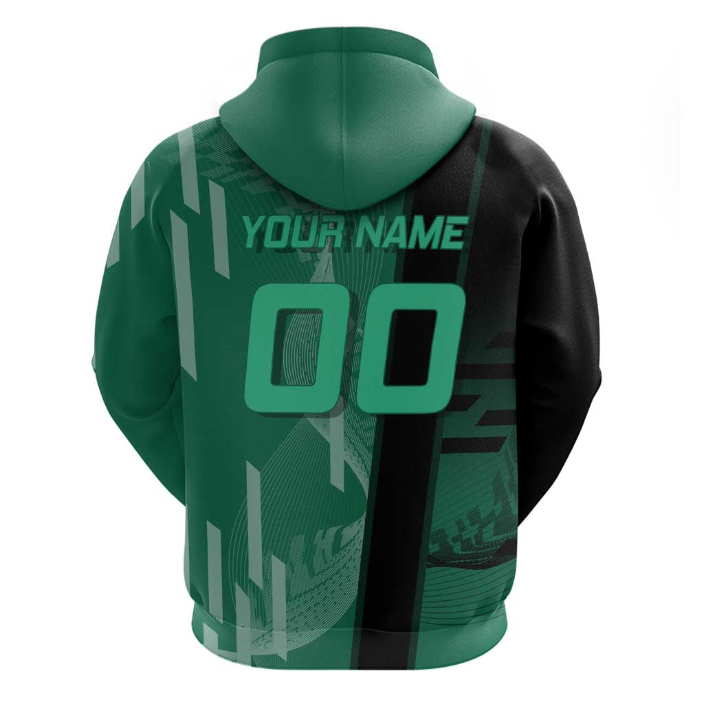 Personalized Tanjiro Badminton Green Action Pose Hoodie Dynamic Sports Design - The Mazicc