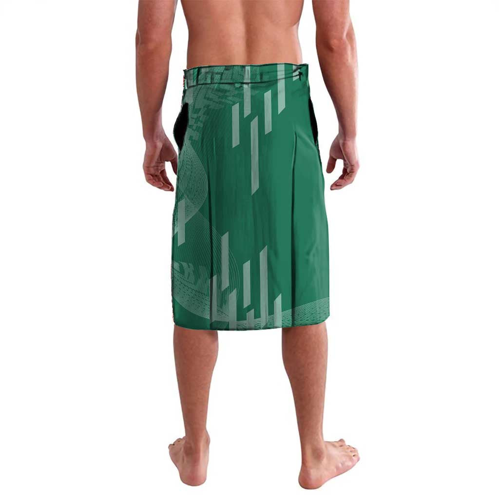 Personalized Tanjiro Badminton Green Action Pose Lavalava Dynamic Sports Design - The Mazicc