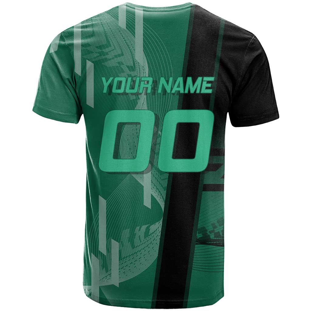 Personalized Tanjiro Badminton Green Action Pose T Shirt Dynamic Sports Design - The Mazicc