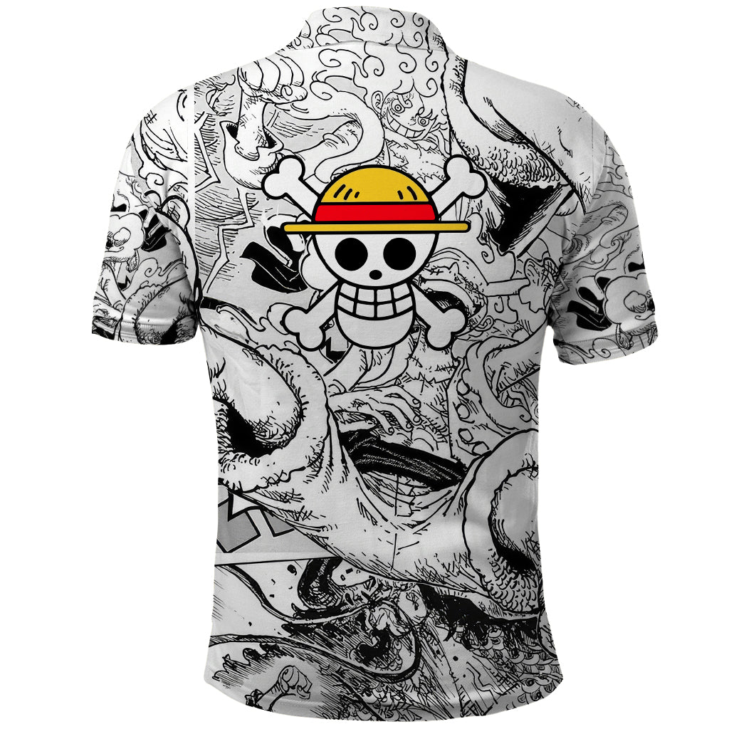 Luffy Gear 5 Nika One Piece Polo Shirt