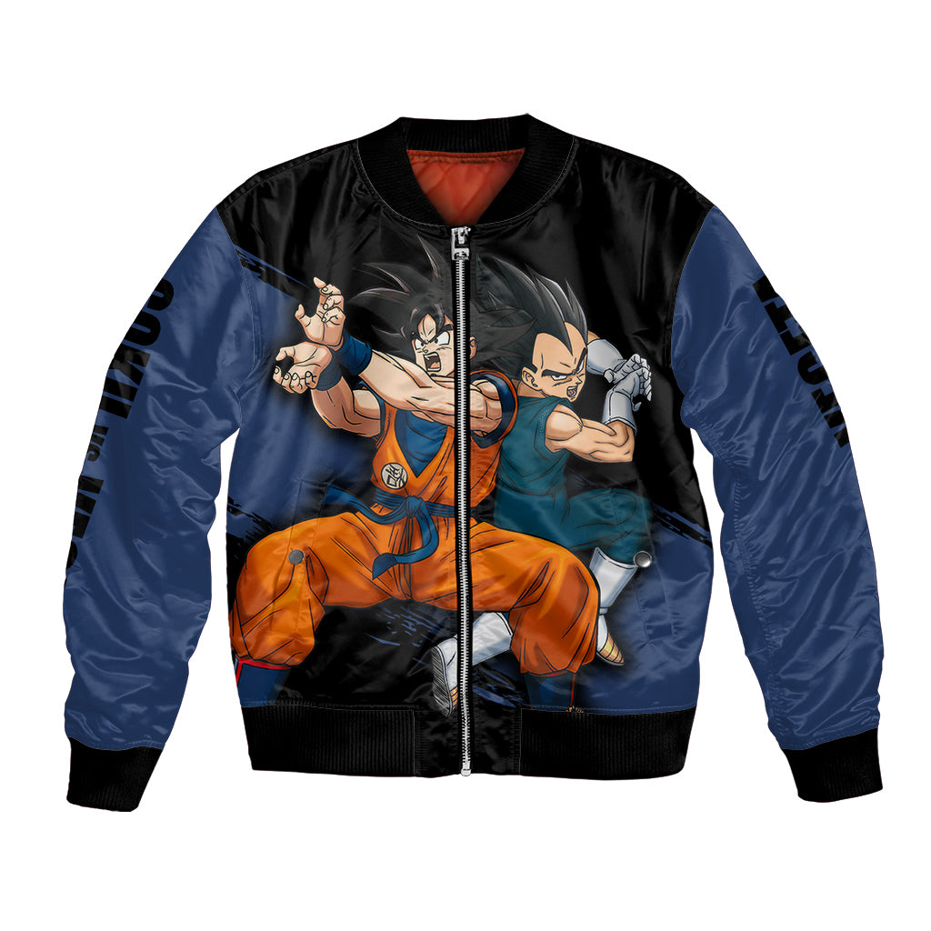 Goku and Vegeta Super Anime Bomber Jacket