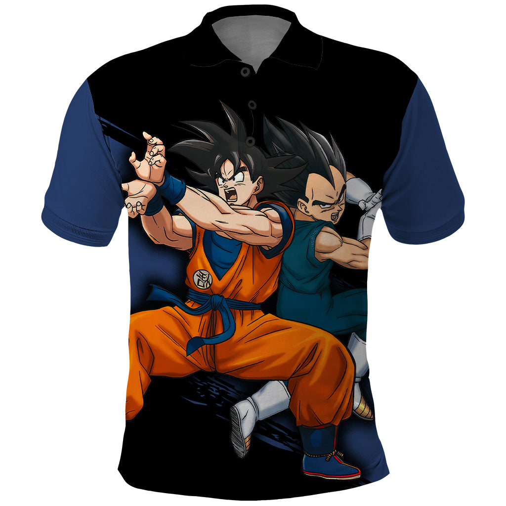 Goku and Vegeta Super Anime Polo Shirt