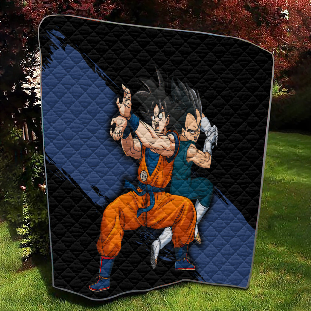 Goku and Vegeta Super Anime Quilt