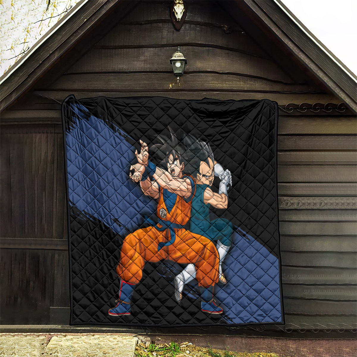 Goku and Vegeta Super Anime Quilt