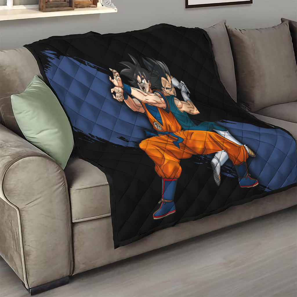 Goku and Vegeta Super Anime Quilt
