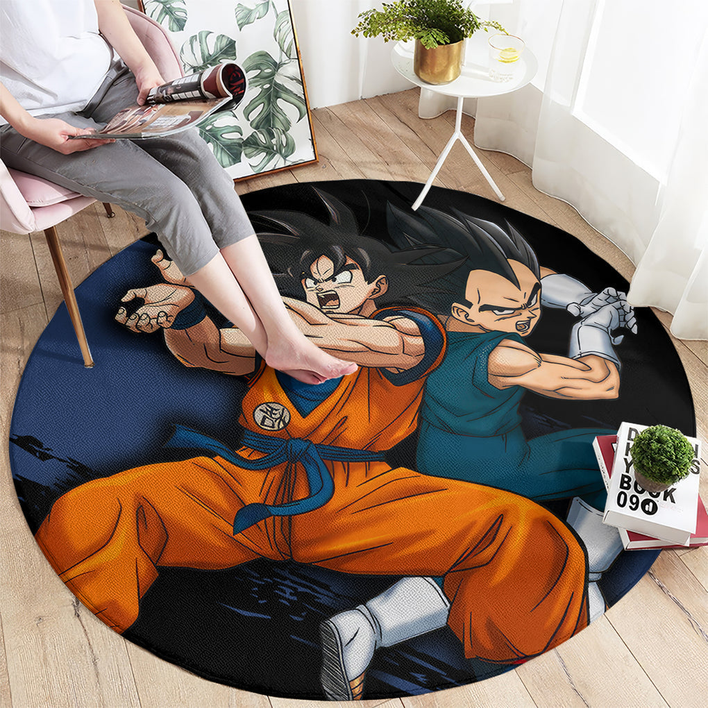 Goku and Vegeta Super Anime Round Carpet