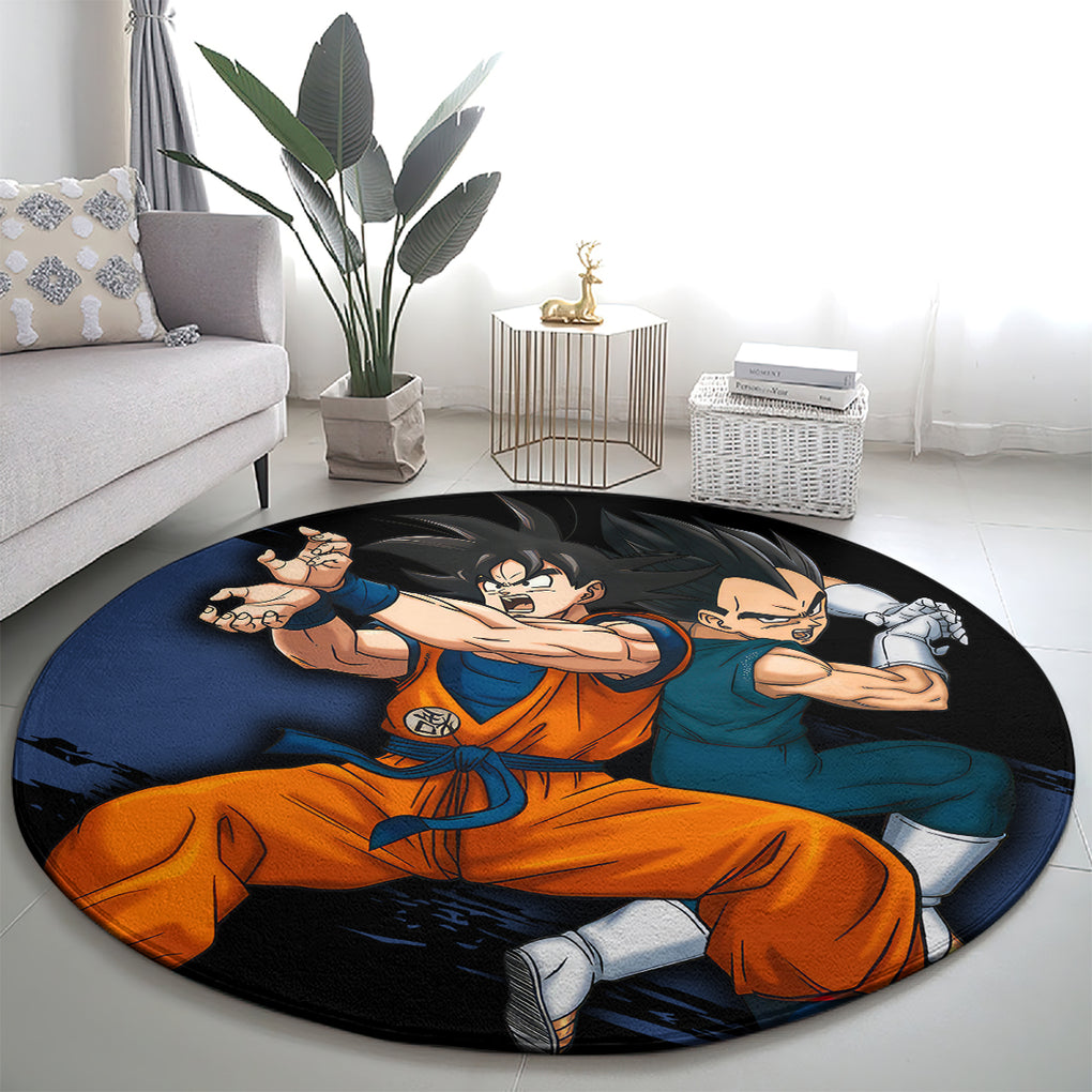 Goku and Vegeta Super Anime Round Carpet