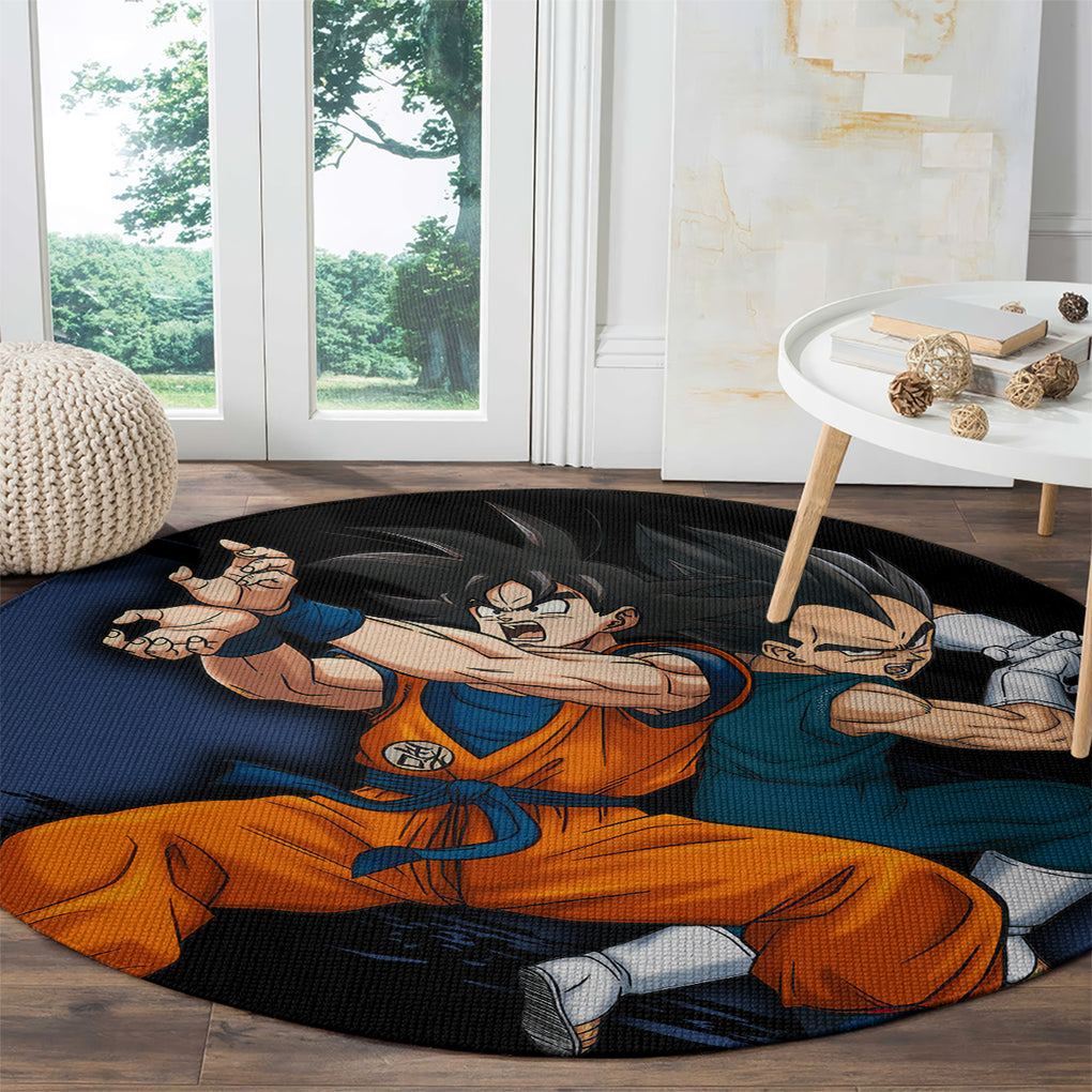Goku and Vegeta Super Anime Round Carpet