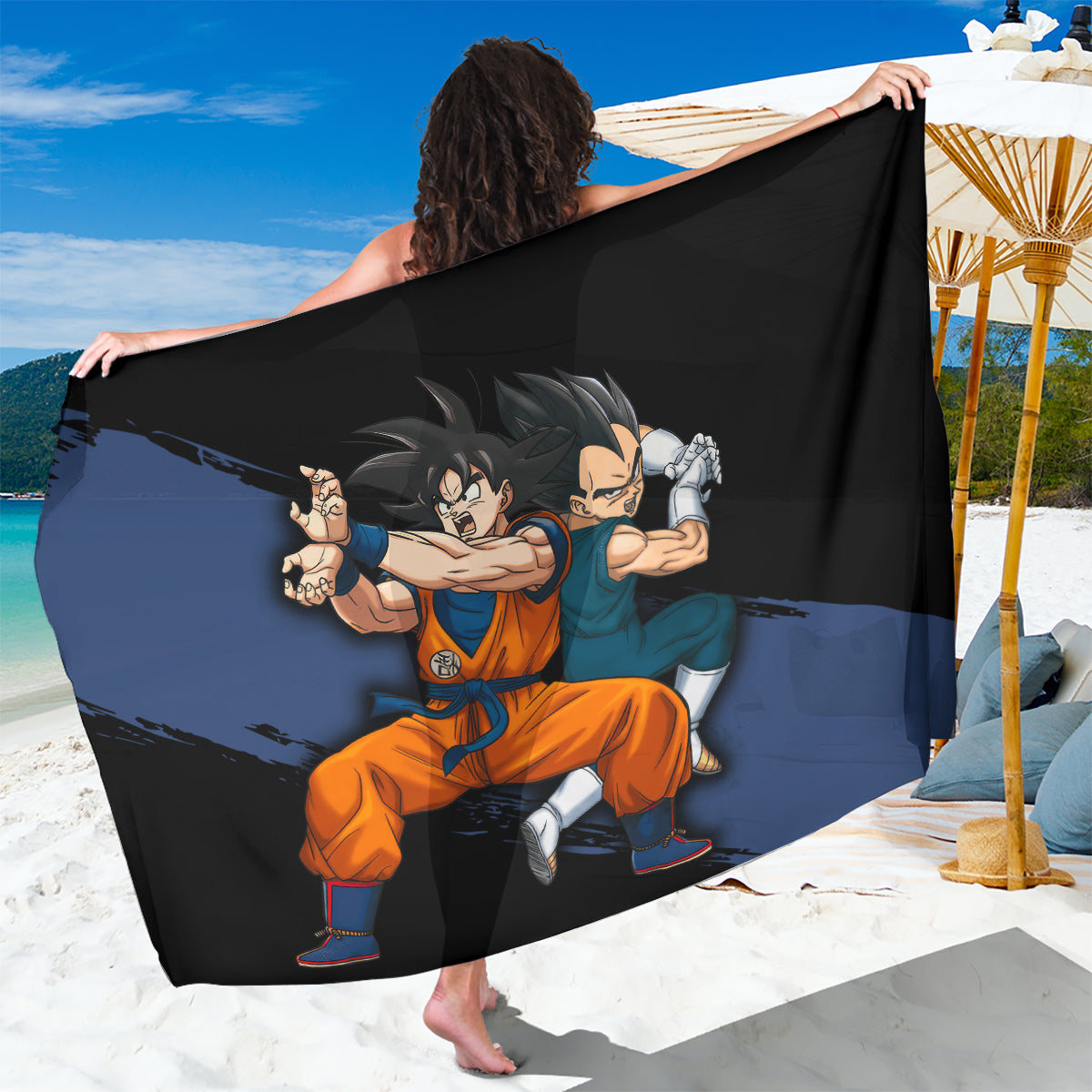 Goku and Vegeta Super Anime Sarong