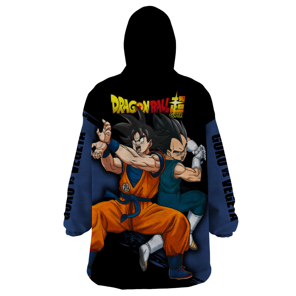 Goku and Vegeta Super Anime Wearable Blanket Hoodie