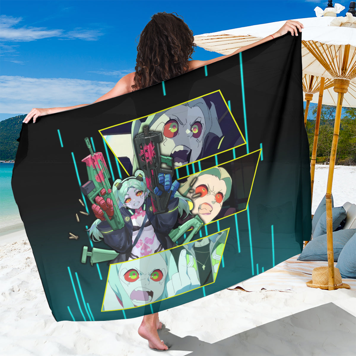 Cyberpunk Rebecca Sarong