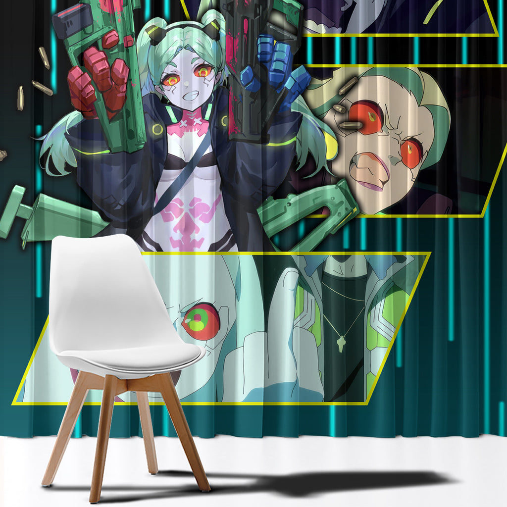 Cyberpunk Rebecca Window Curtain