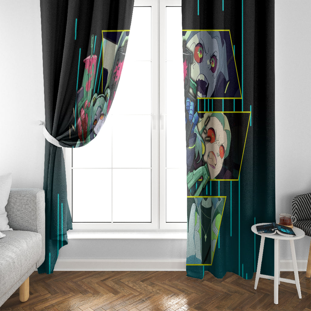 Cyberpunk Rebecca Window Curtain