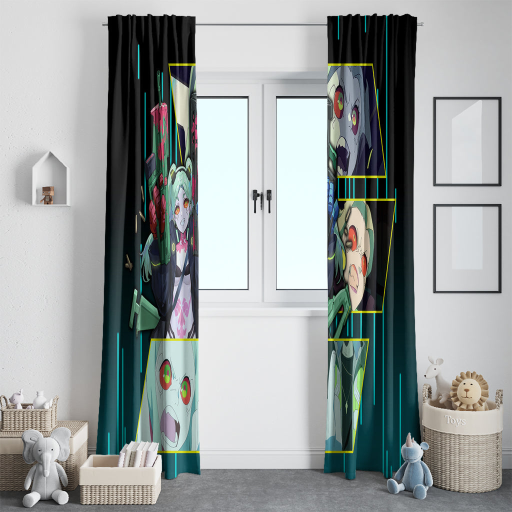 Cyberpunk Rebecca Window Curtain